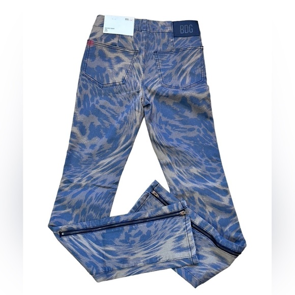 #9 NWT Urban Outfitters BDG Ankle Zip High Rise Skinny Jean in Brown Motif - Picture 9 of 9